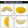 Durian Cat Brush, Dog Cat Self Groomer, Wall Corner Scratcher Massage Combs Durian Shape Molars Eat Slowly Toys Multifunctional Scratch Massager Tool